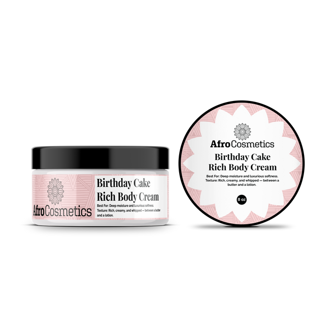Birthday Cake – Rich body cream or Body Cream Soufflé (8 oz)