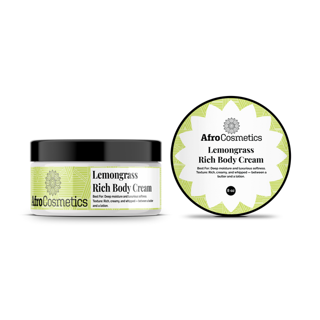 Lemongrass – Rich body cream or Body Cream Soufflé (8 oz)