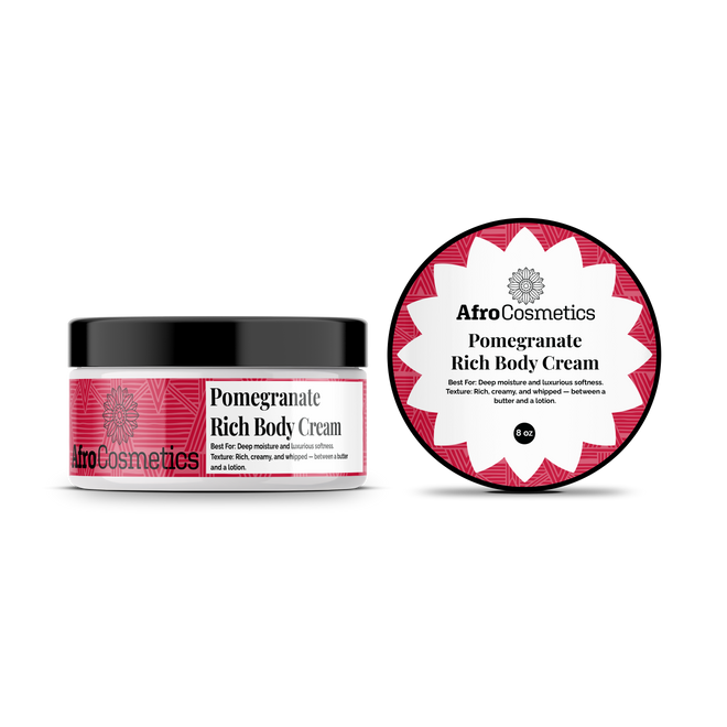 Pomegranate – Rich body cream or Body Cream Soufflé (8 oz)