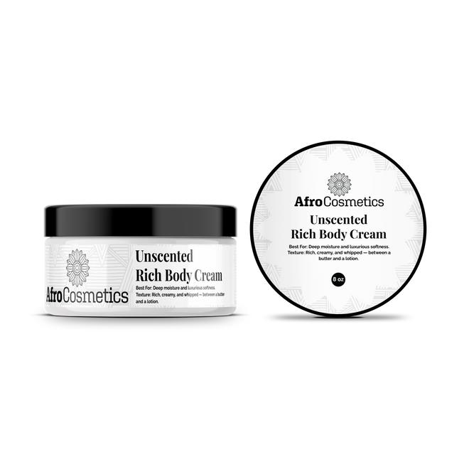 Rich body cream or Body Cream Soufflé – Unscented (8 oz)