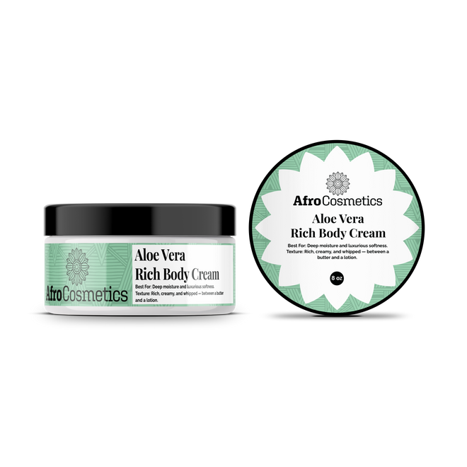 Aloe Vera – Rich body cream or Body Cream Soufflé (8 oz)