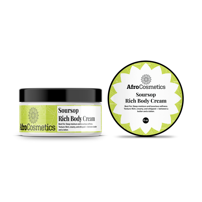 Soursop – Rich body cream or Body Cream Soufflé (8 oz)