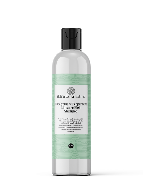 Moisture Rich Shampoo – Eucalyptus & Peppermint (8 oz)