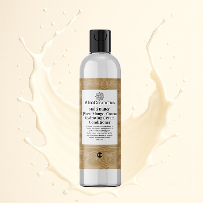 Hydrating Cream Conditioner – Multi Butter (Shea, Mango, Cocoa) (8 oz)