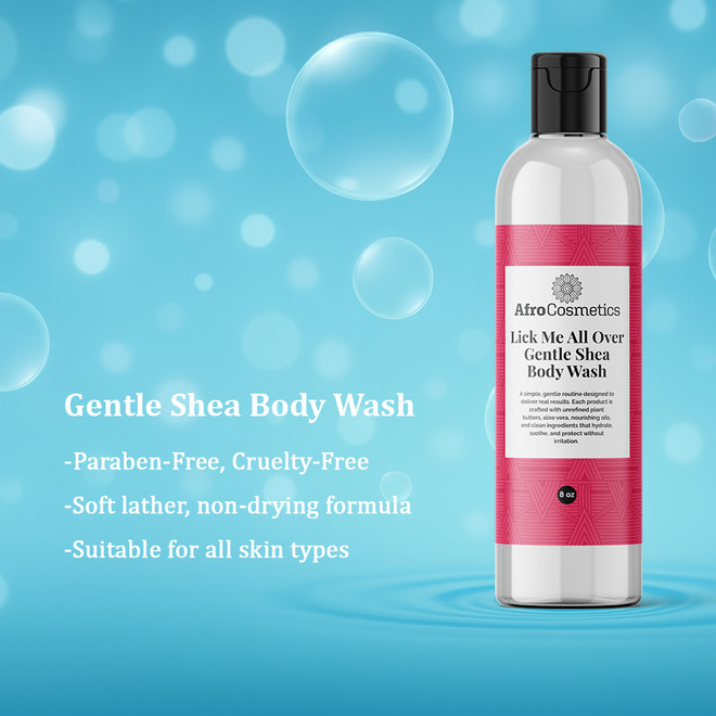 Gentle Shea Body Wash – Lick Me All Over (8 oz)
