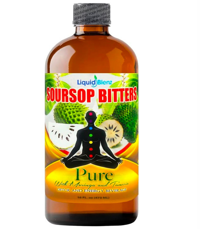 Pure Soursop Bitters 16 oz Liquid Blenz Detox Drink