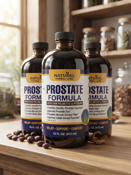 Prostate Formula by Natural Herbal Labs 16 oz Bottle (Pack of 3)
