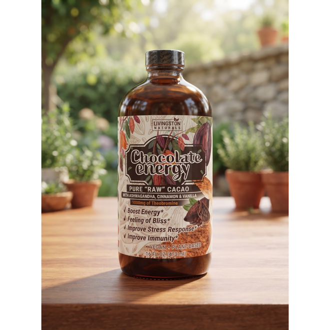 Chocolate Energy by Livingston Natural 16 oz Bottle