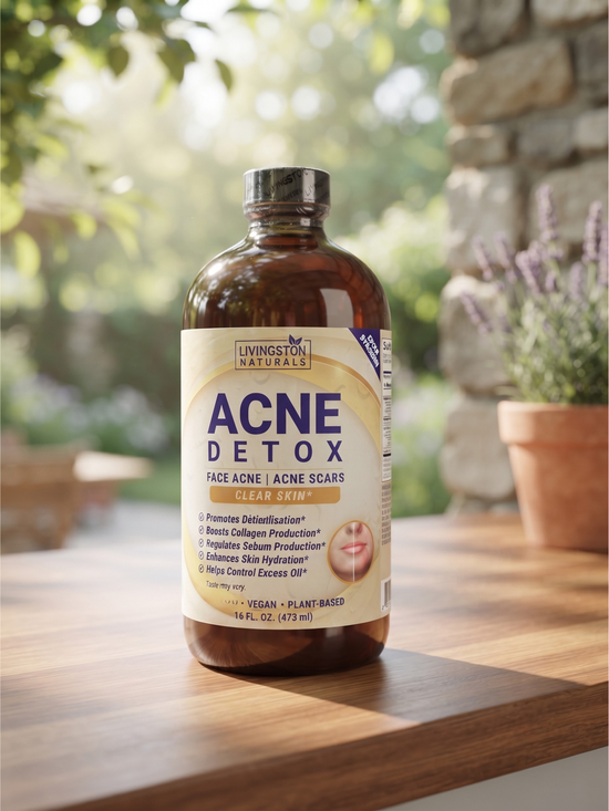 Acne Detox Formula by Livingston Natural 16 oz Bottle
