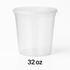 32 oz Clear Plastic Tub – Large & Reliable