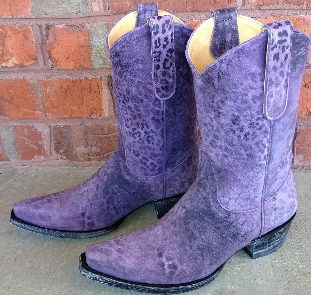 Old Gringo Leopardito Purple 10 Boots L168 13