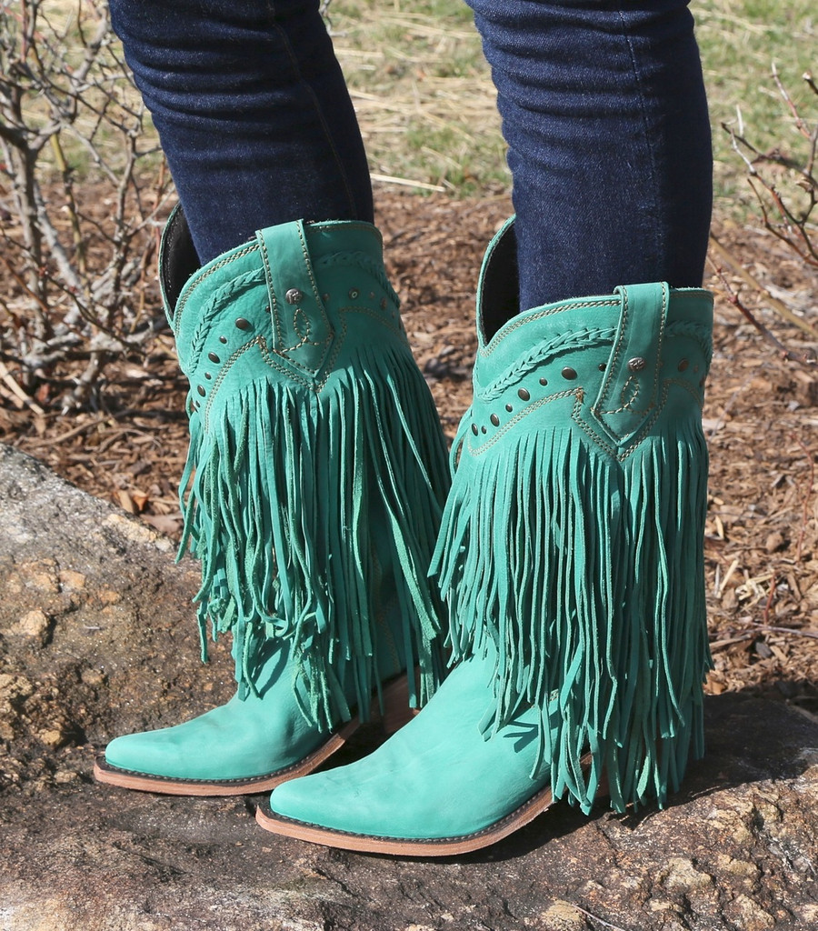 Liberty Black Vegas Fringe Boots Turqueza LB71124