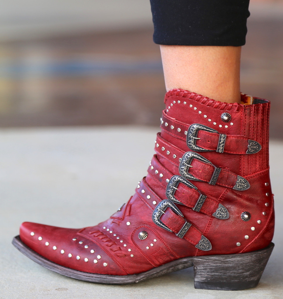 Old Gringo Jaylene Red Boots BL3099-2 Buckle