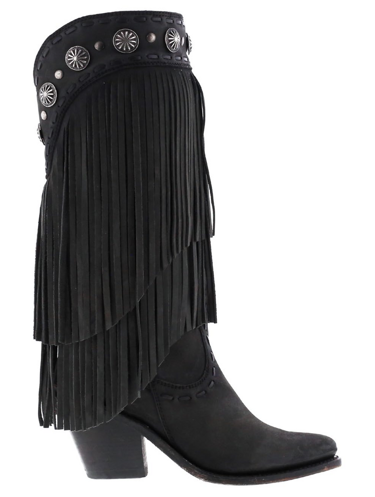 Liberty Black Get Fringy With It Boots Vegas Negro LB711847