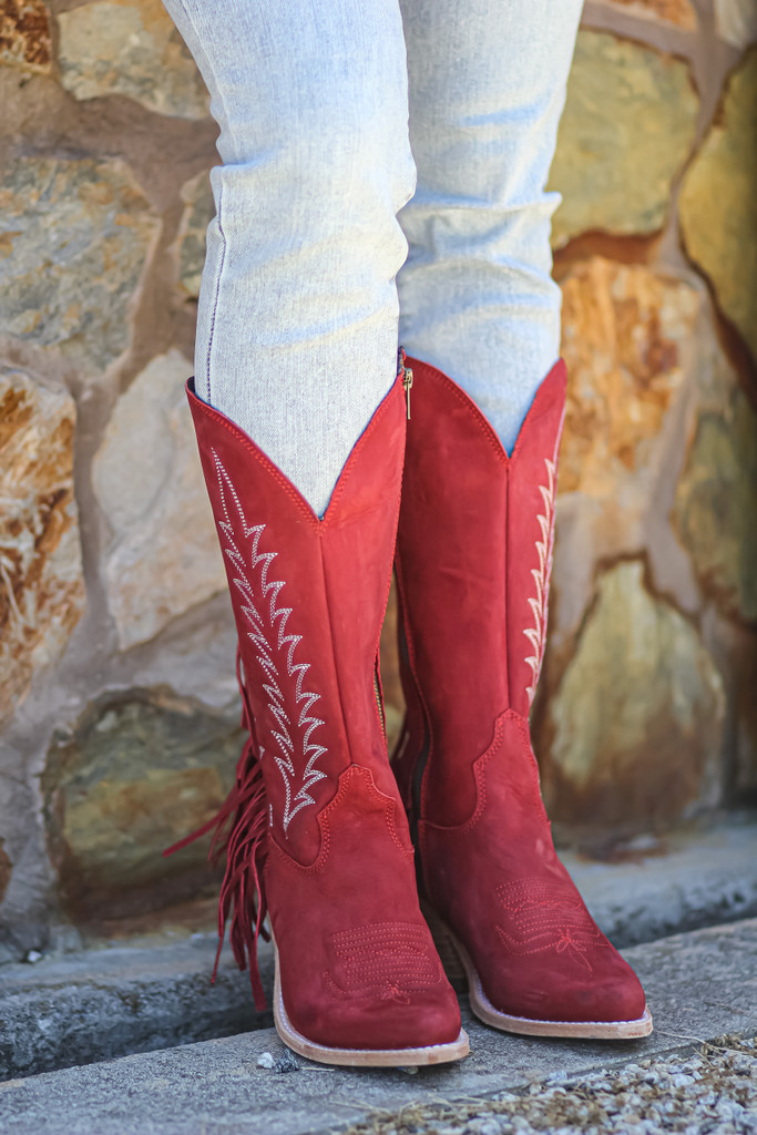 Liberty Black Fringe Benefits Boot Rojo LB713422