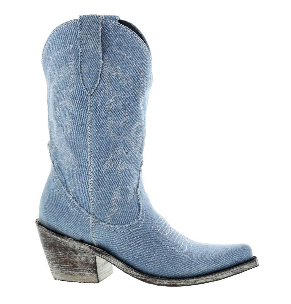 Liberty Black Blue Jean Baby Boot LB711219