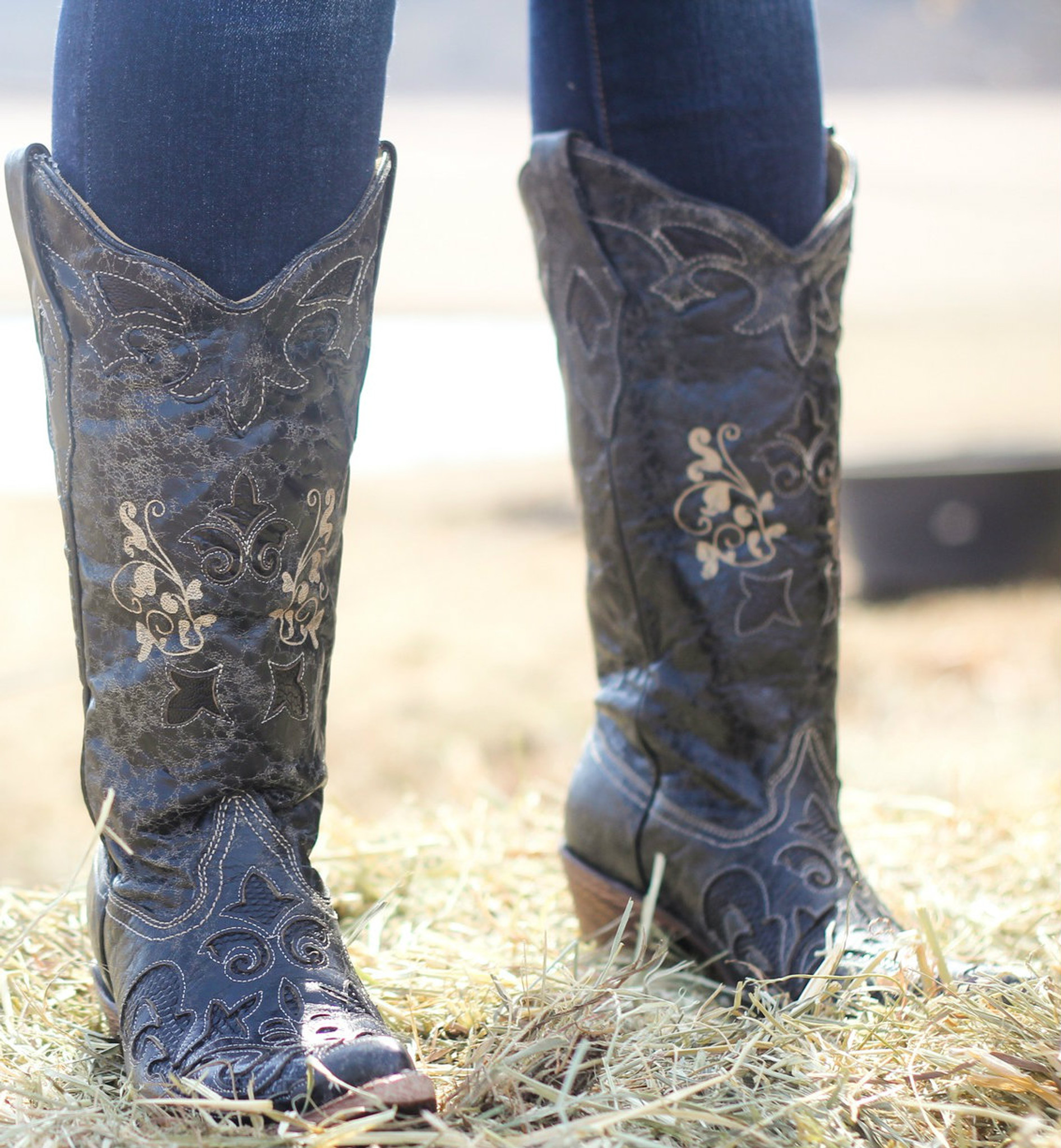 corral vintage leather cowgirl boots