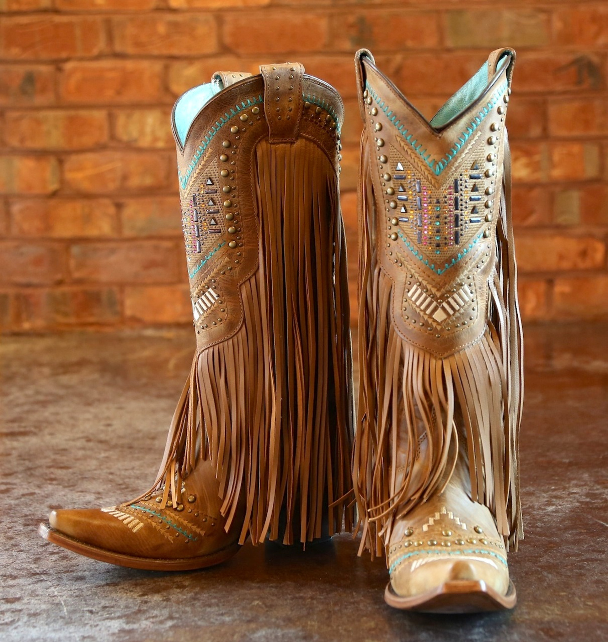 cowgirl boots with fringe