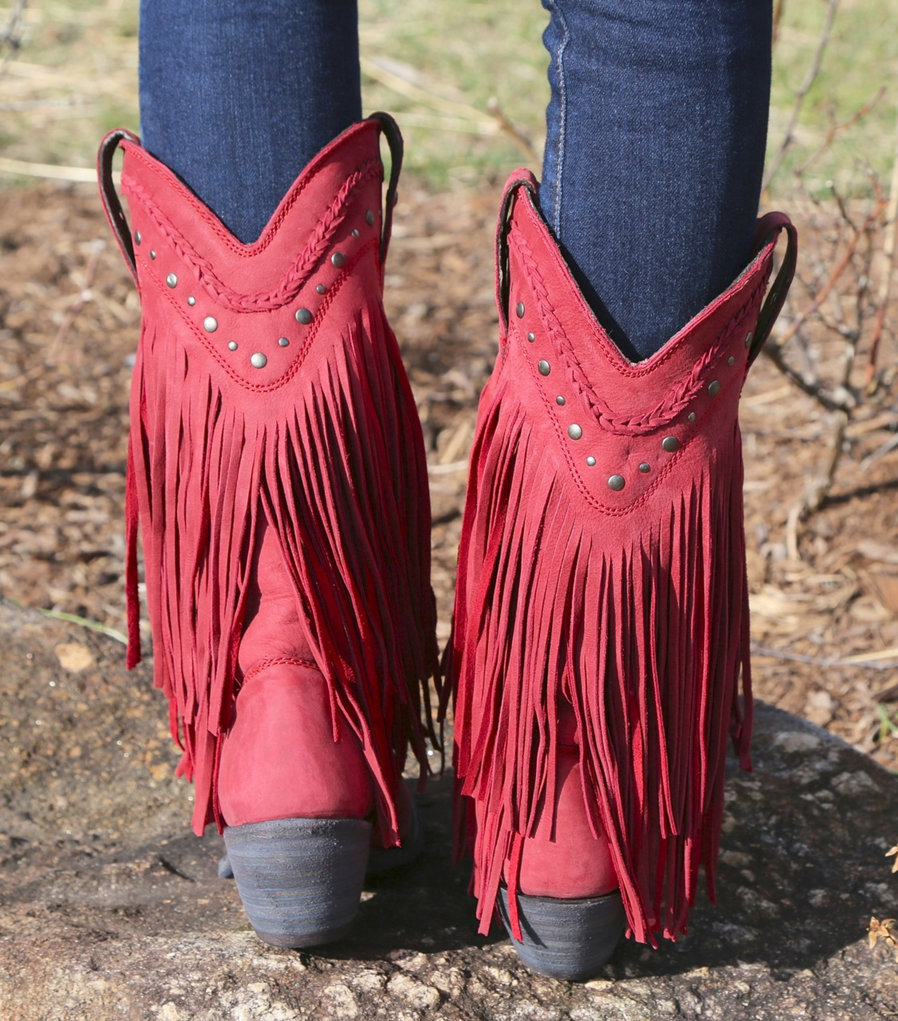 Liberty Black Vegas Fringe Boots Rojo LB71124