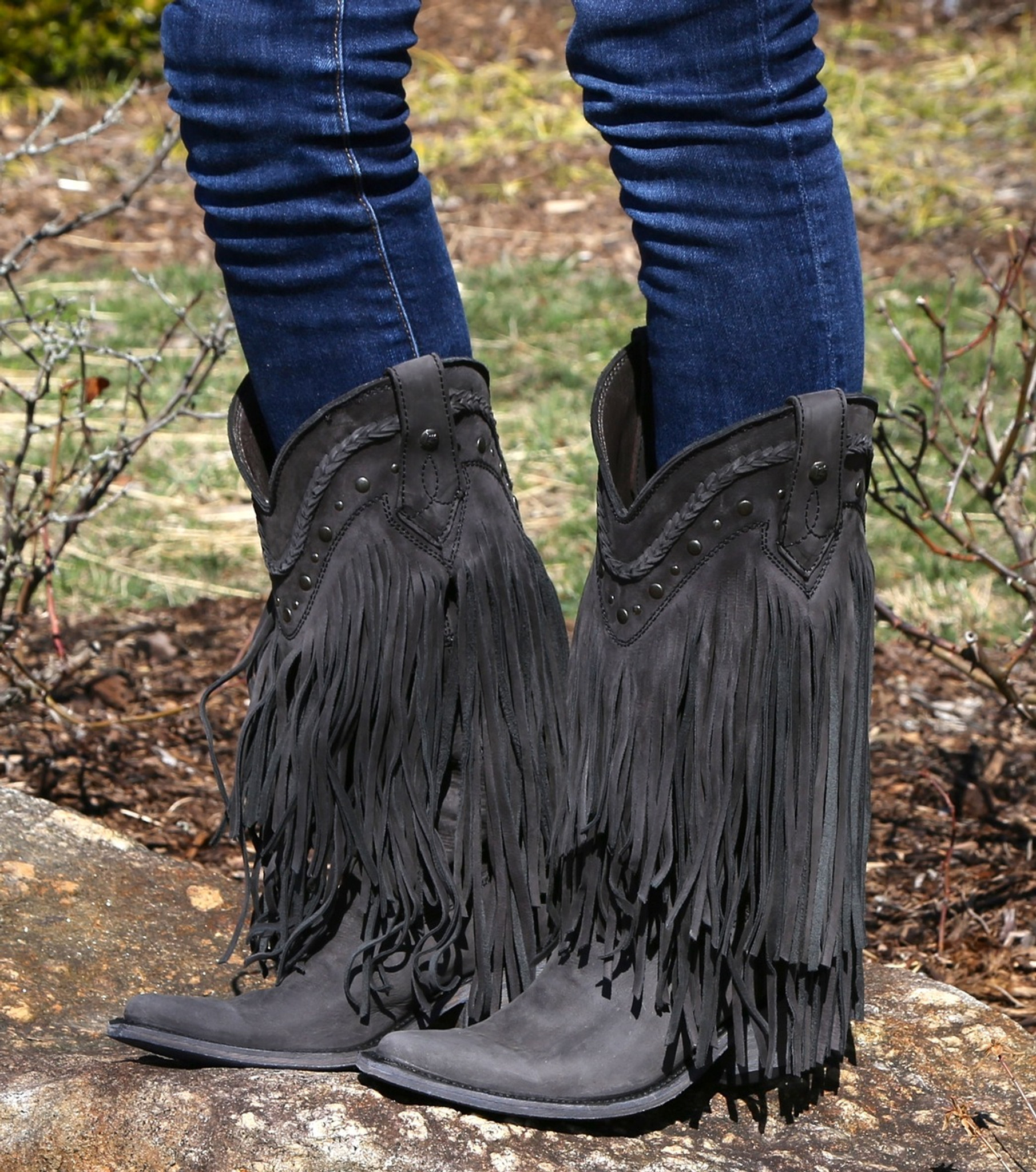 Liberty Black Vegas Fringe Boots Negro LB71124