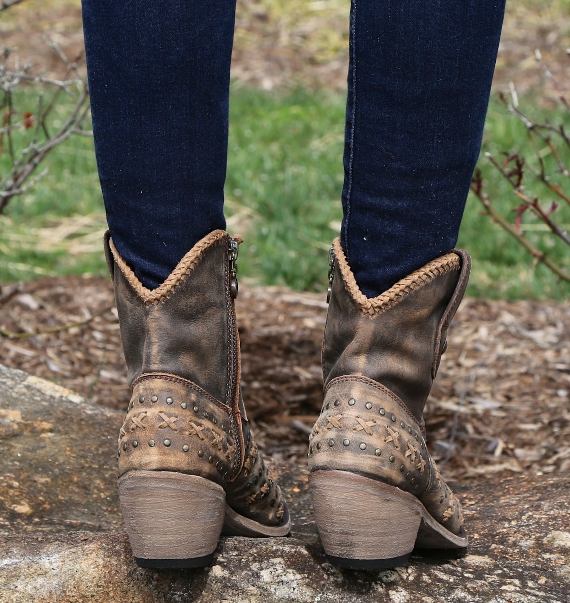 black vintage boots