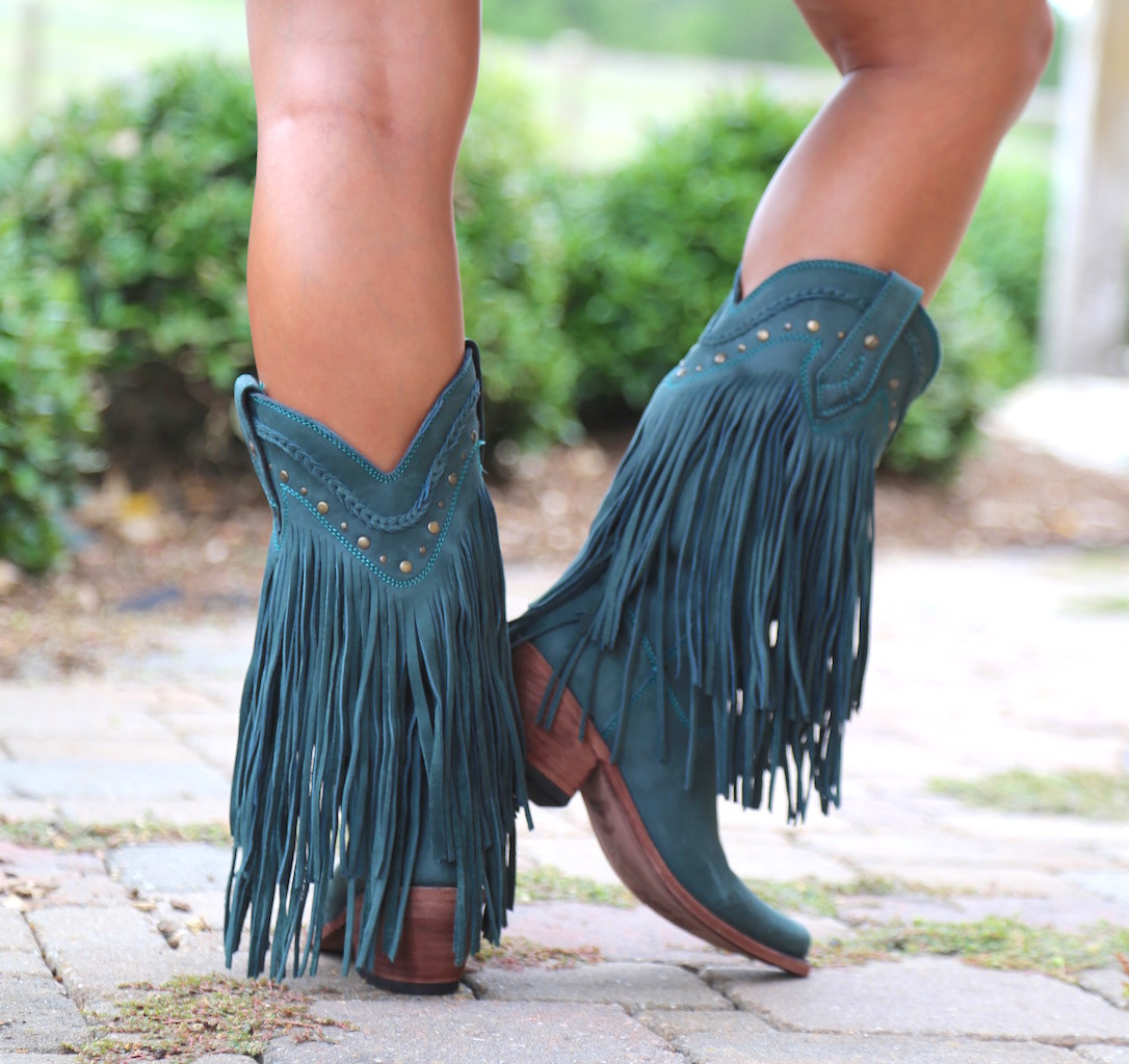 Liberty Black Vegas Fringe Boots 