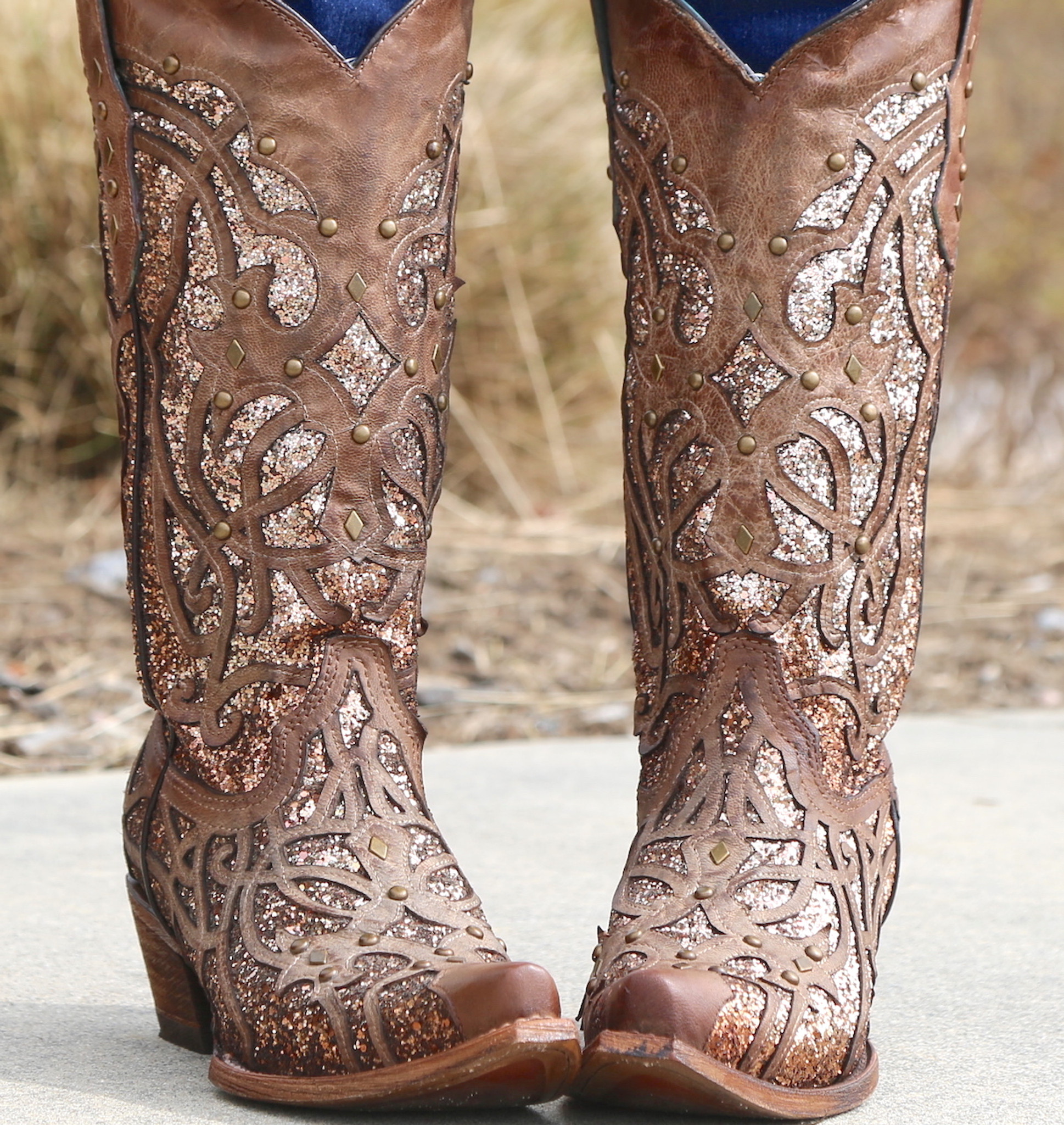 corral rose gold boots