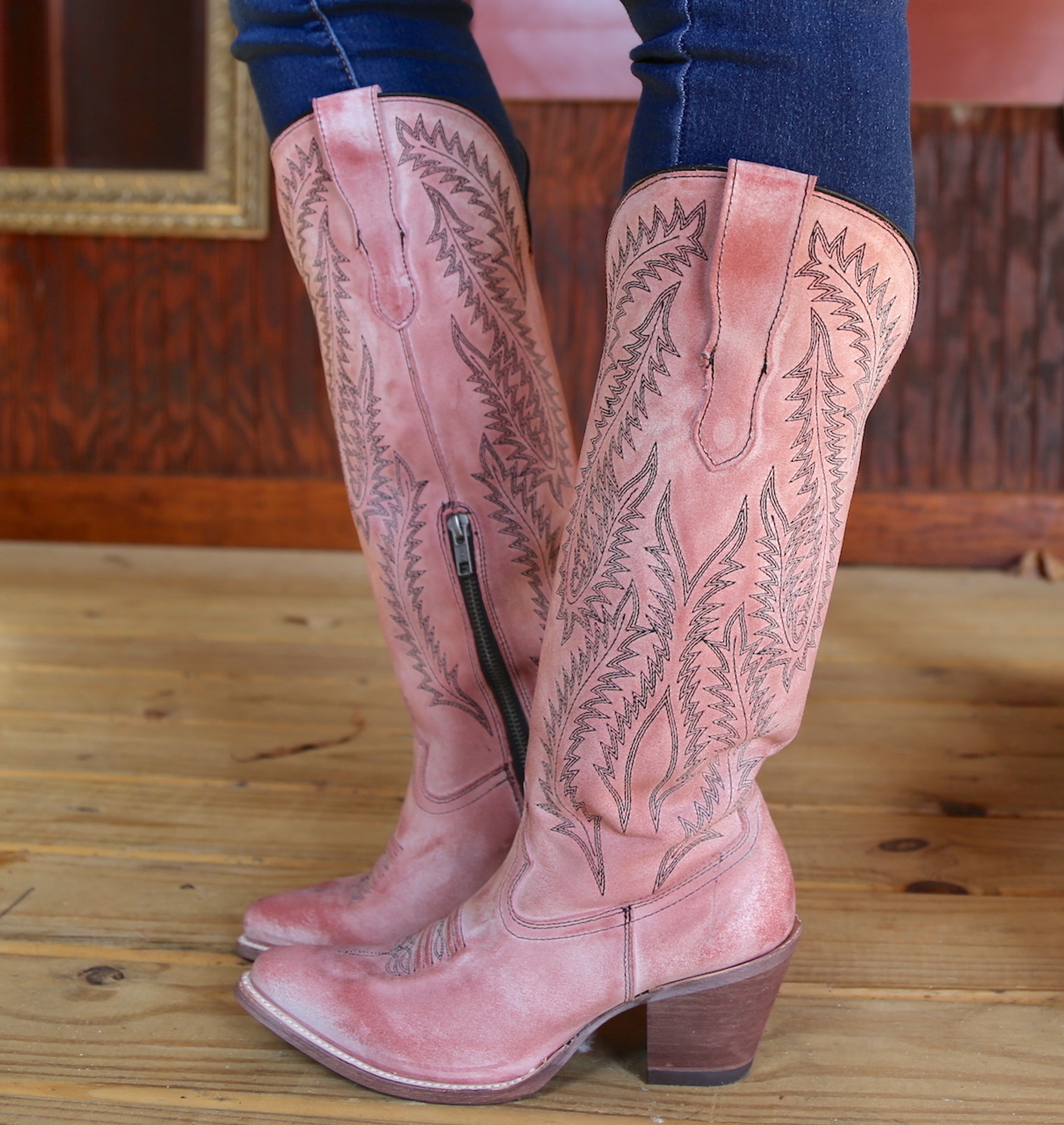 tall top cowboy boots