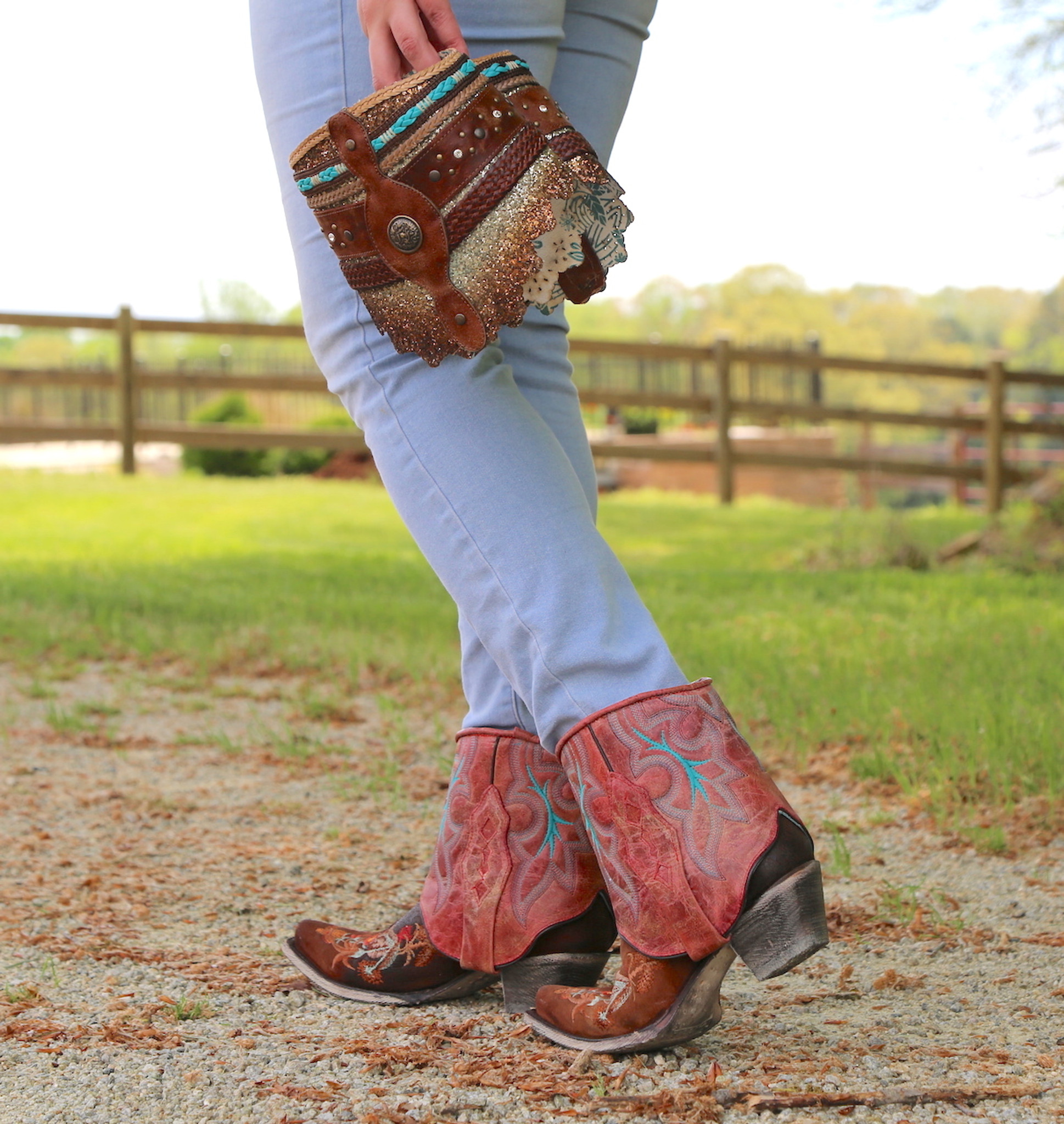corral flipped ankle cowboy boot