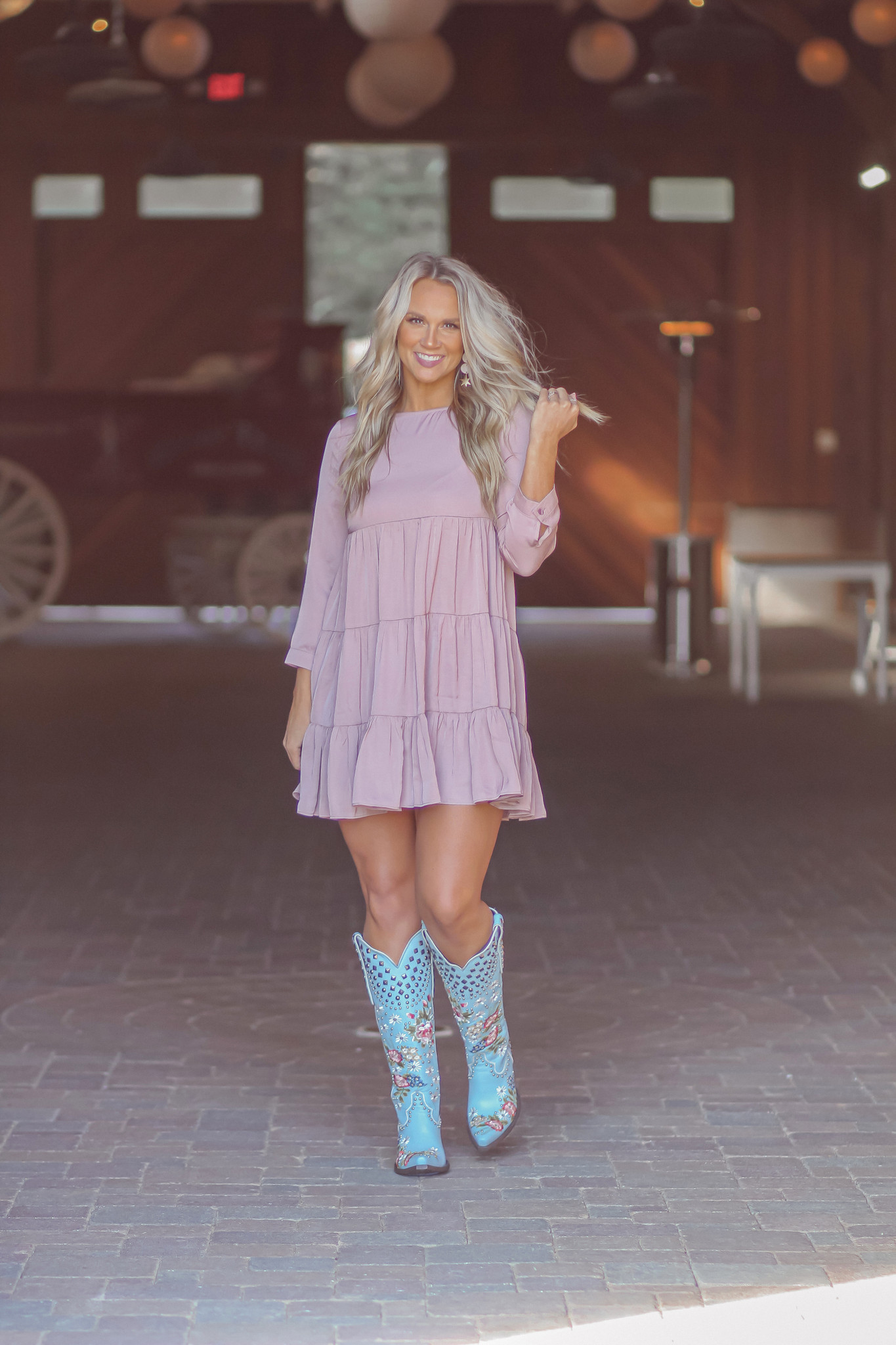 Double D by Old Gringo Backwoods Barbie Pastel Blue DDL063-1