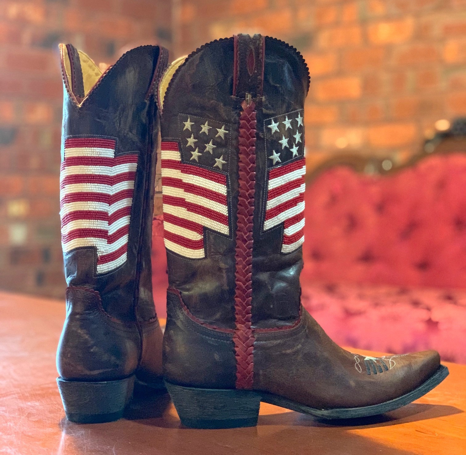 old gringo american flag boots