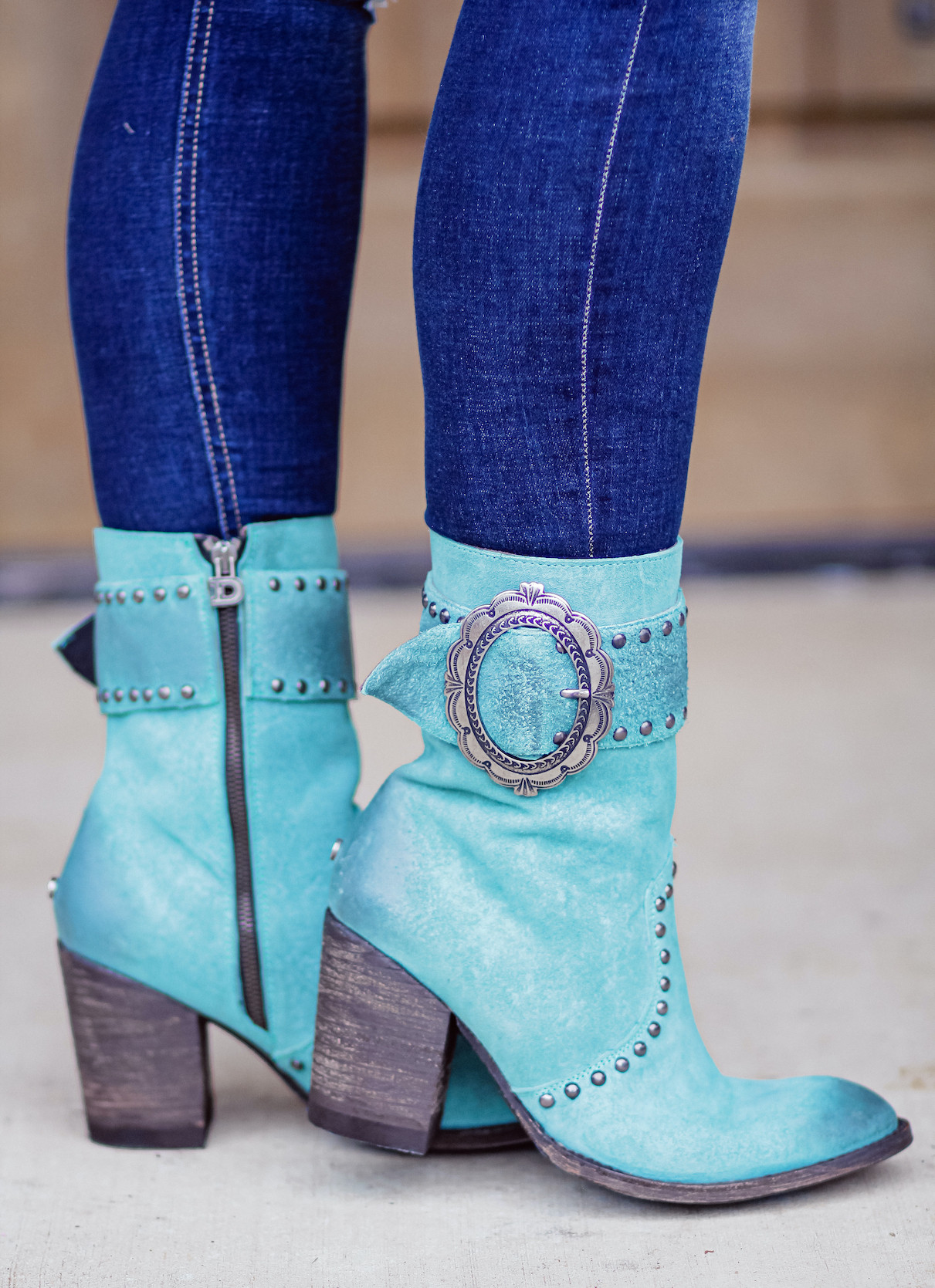 Double D by Old Gringo Segovia Turquoise DDBL080-1