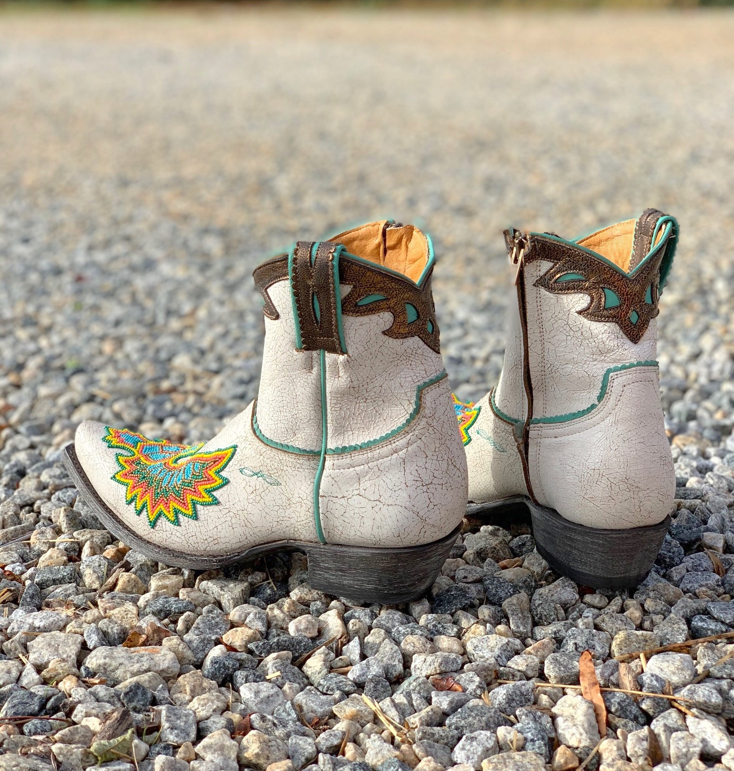 Old Gringo Eagle Beaded White BL3295-3