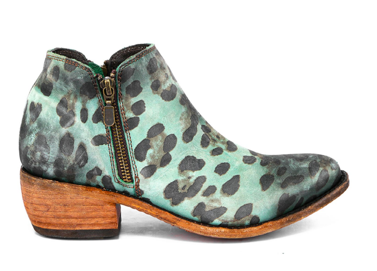 double zipper booties