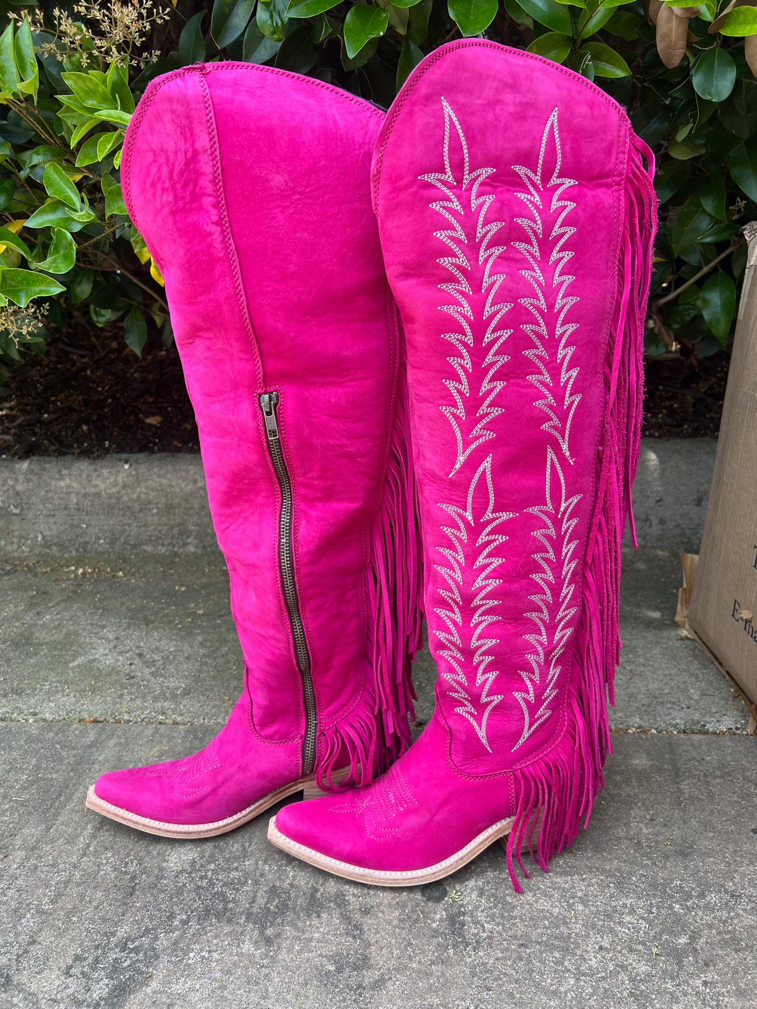 Liberty Black Fringe Benefits Bootie Fuchsia LB713423