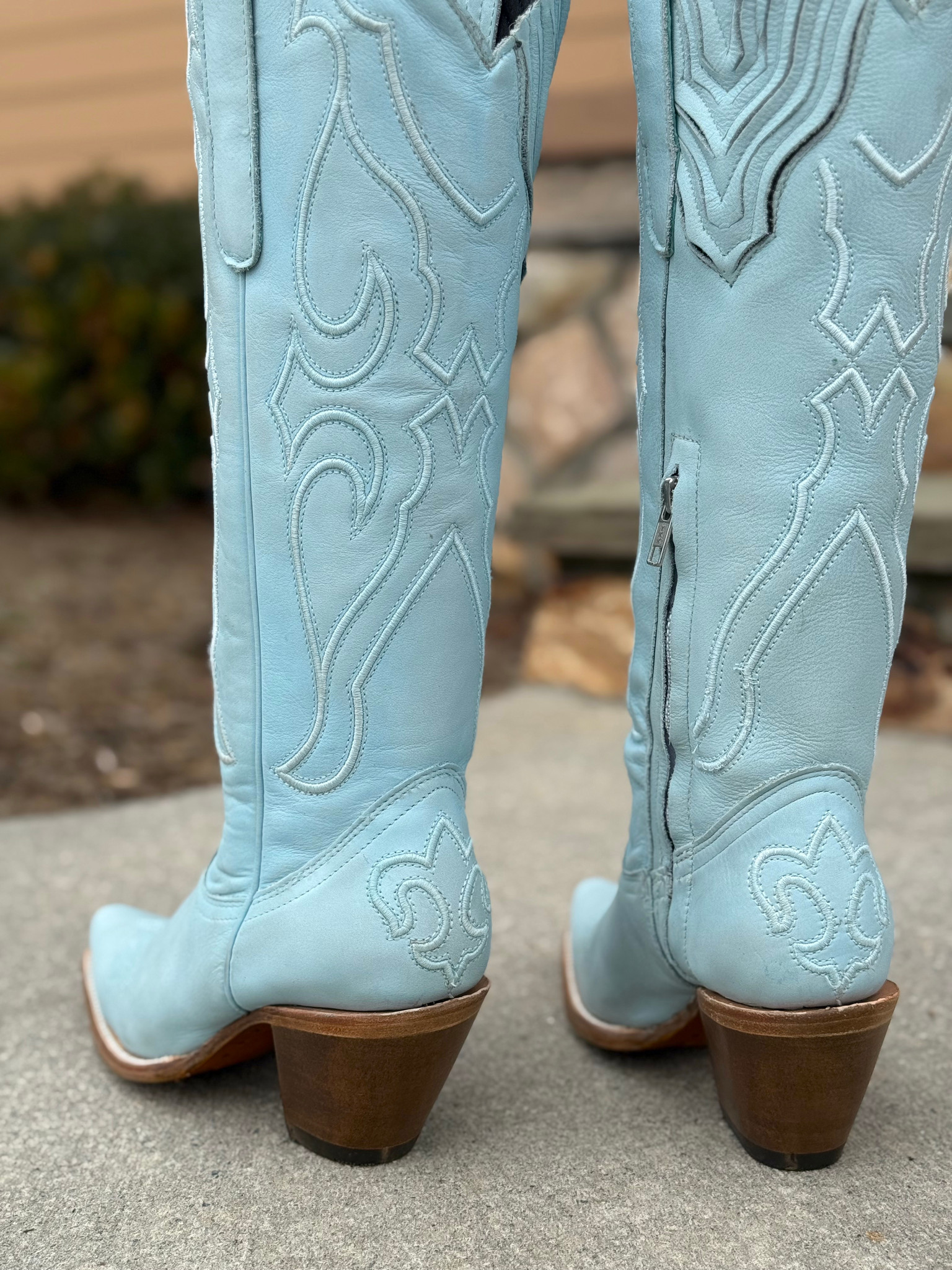 Corral Baby Blue Embroidery Tall Top Z5254 - Main Image