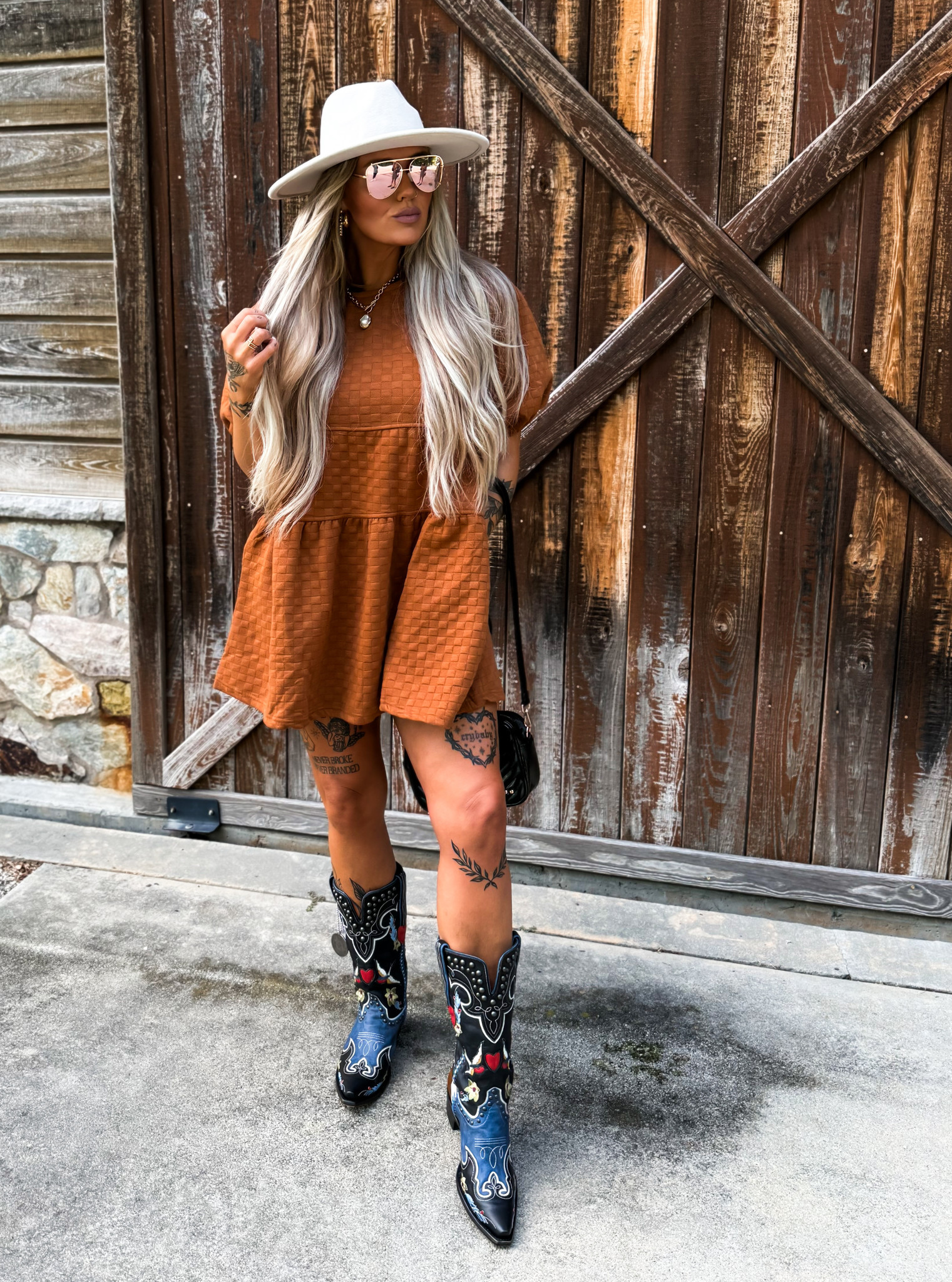 Double D by Old Gringo Midnight Cowboy Blue Black DDL058-2