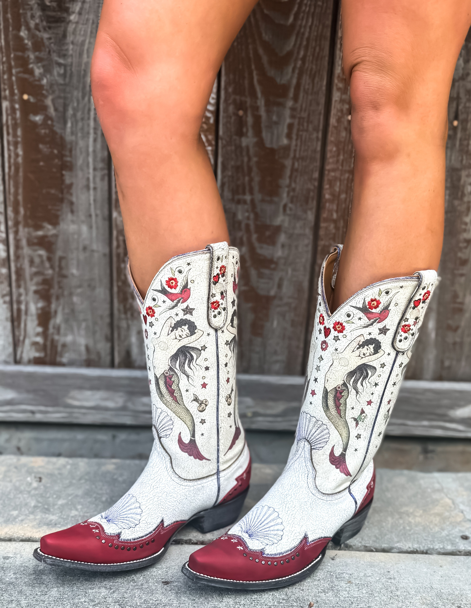 Old Gringo Coraline Taupe Red L4073-1