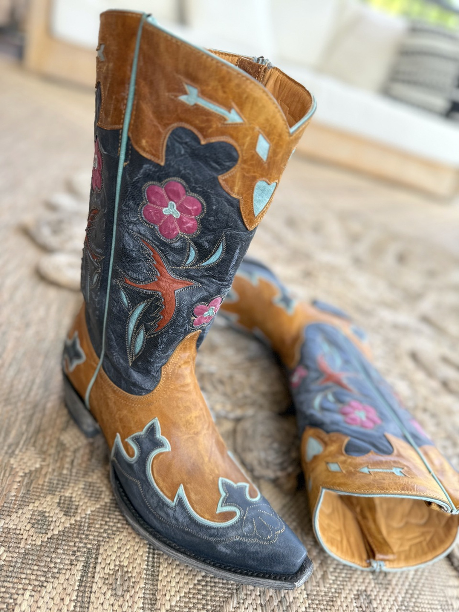 eRiNGo　0103 ♡ Old Gringo Golondrita Navy Buttercup Pink Turquoise Relaxed