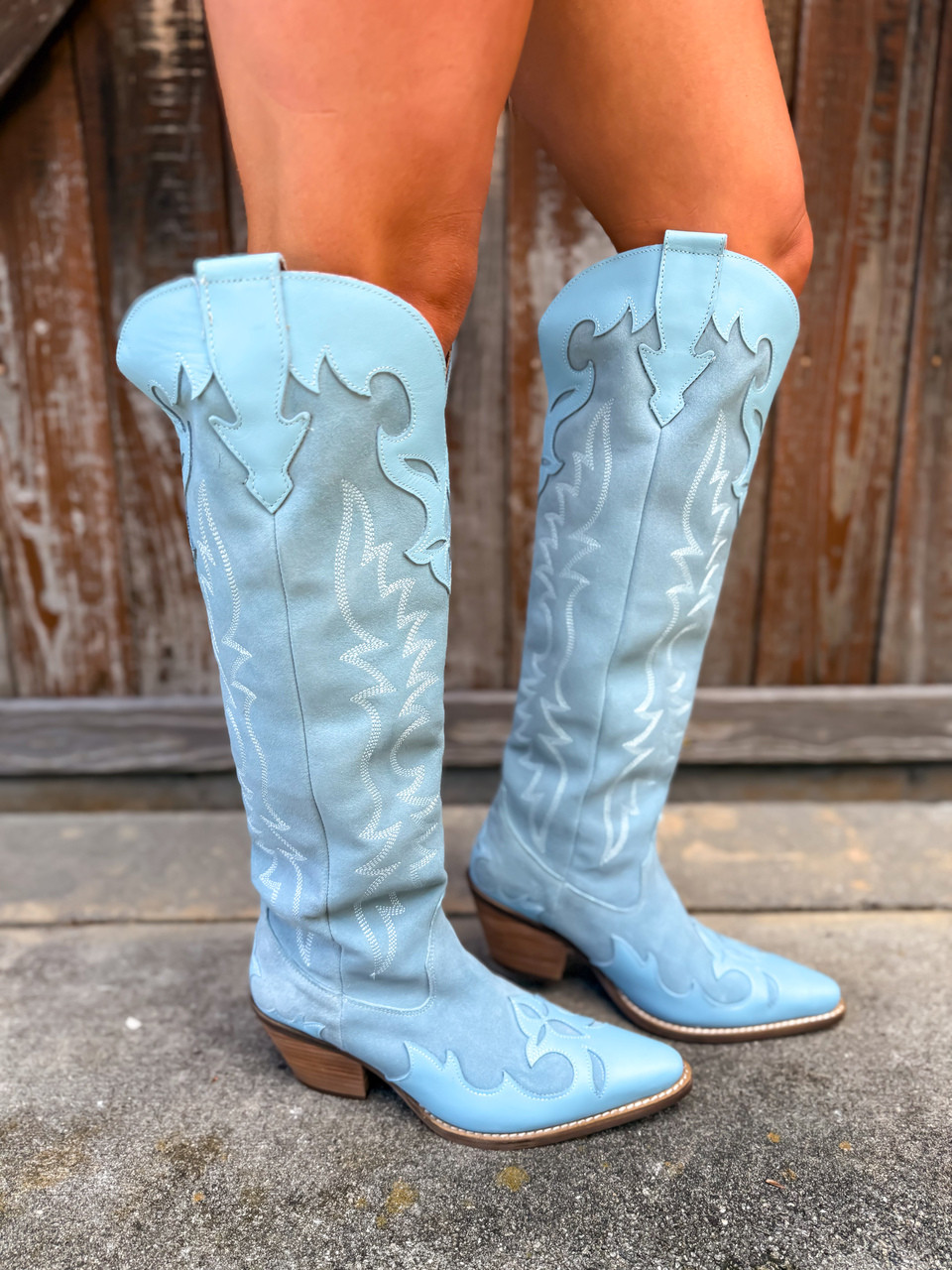 Dingo by Dan Post Drama Queen Blue Suede Boot DI2251