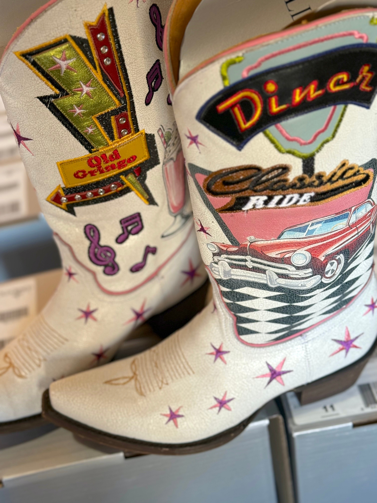 Old Gringo Sundae Crackled White L4193-1
