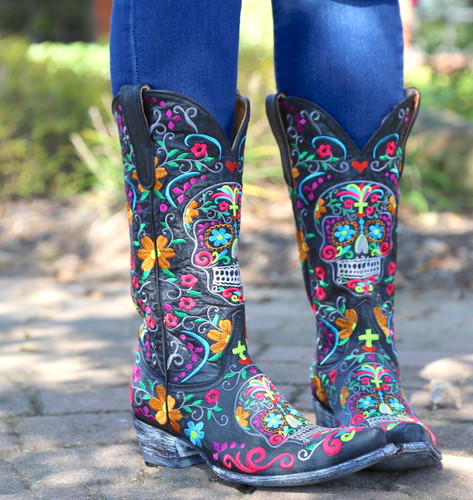 Old Gringo Klak Boots L1300-1 | Old Gringo Sugar Skull Boots