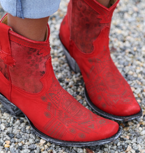 Yippee by Old Gringo Atenea Red Boots YL250-3 Toe