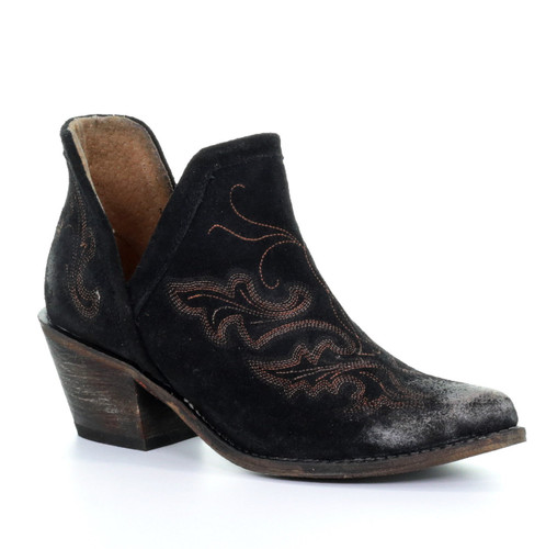 Corral Black Embroidery Shoe Boot Q0098 Picture