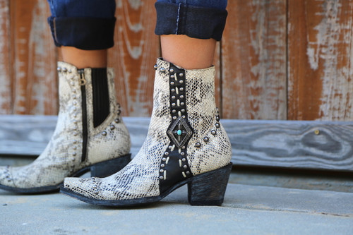 Double D by Old Gringo Four Winds White Boots DDL045-2 Detail