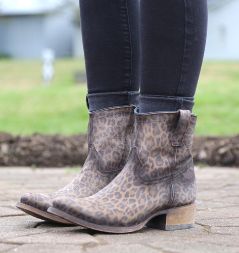 Corral Leopard Print Zipper Ankle Boot C3627 Photo