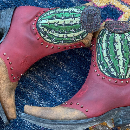 Old Gringo Barrel Cactus Red Boots BL3366-1 Live Photo