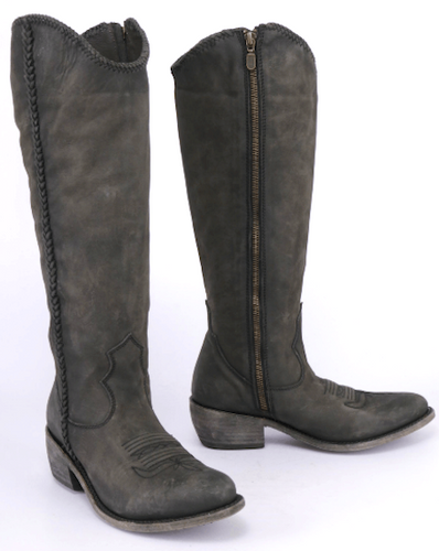 Liberty Black Braided Riding Boot Vegas Negro LB711173 Picture
