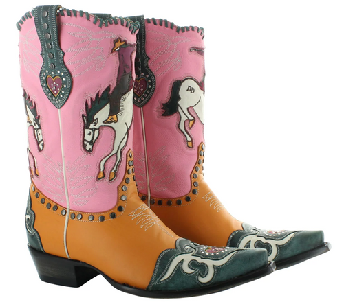Double D by Old Gringo Bronc Buster Pink Butter Boots DDL1030-1 Picture