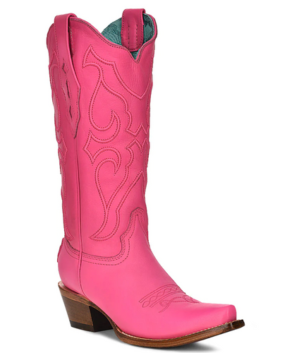 Corral Barbie Fuchsia Pink Stitch and Inlay 13" Boot Z5138 Picture